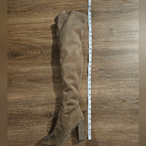 New Michael Kors Women's Over The Knee Boots Stretch Faux Suede Sz 7 - Picture 12 of 13